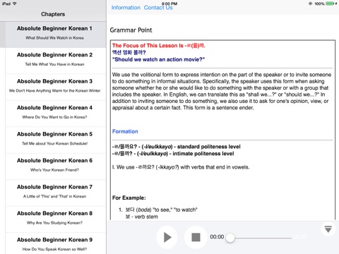 Korean Intermediate for iPad screenshot 4