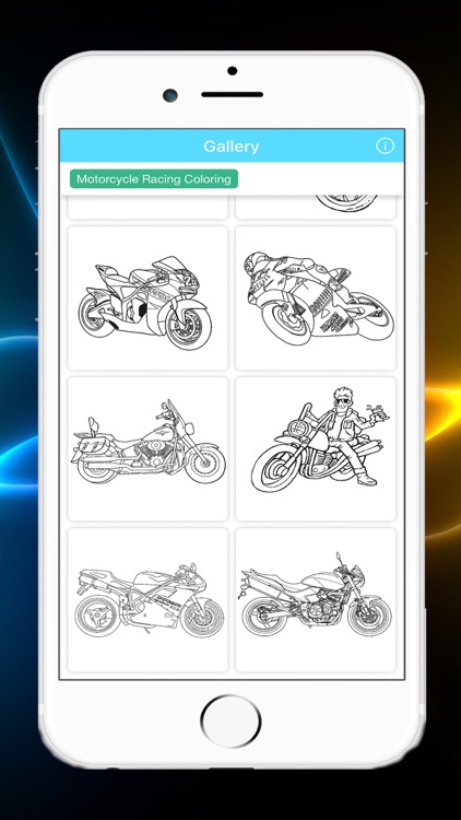 Motorcycle Racing Coloring Book For Kids