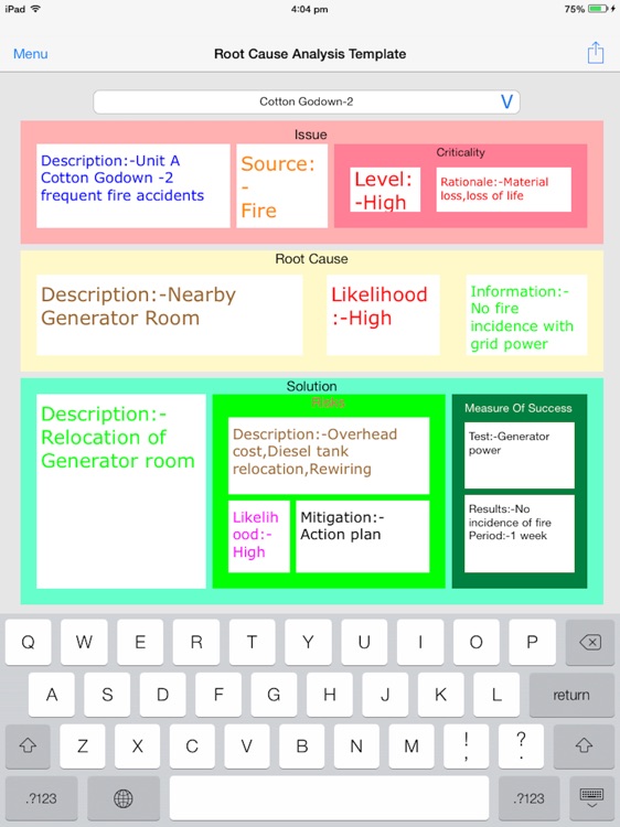 Root cause analysis Templates