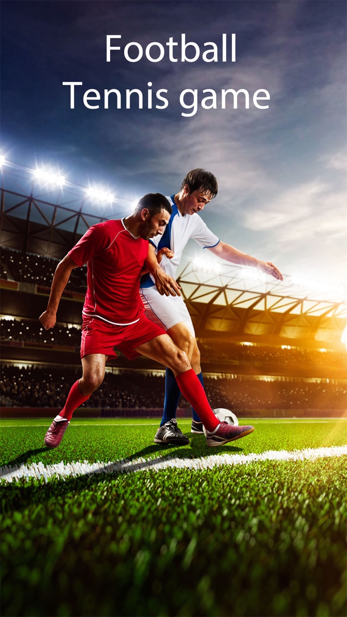 Football ping pong -  Soccer match   tennis game