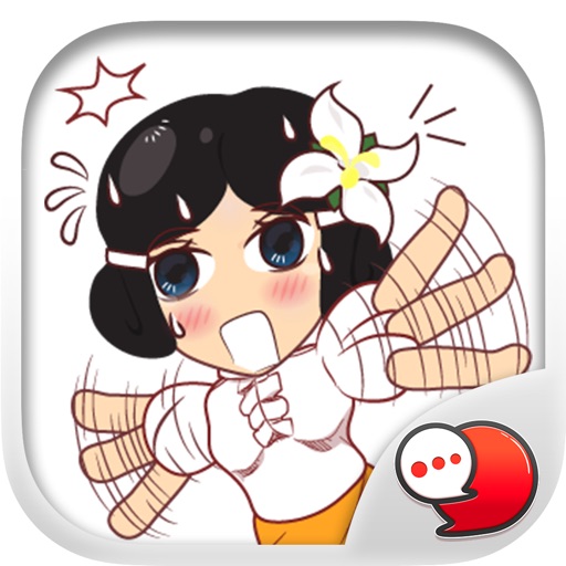 Isan Lady Stickers & Emoji Keyboard By ChatStick