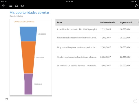 Microsoft Dynamics 365 for BlackBerry screenshot 2