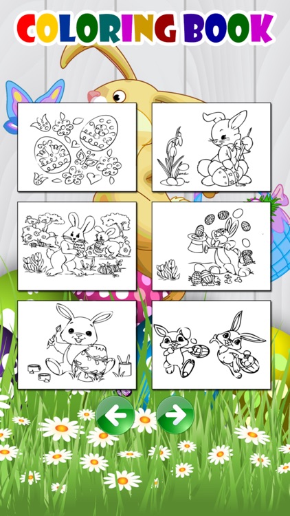 Easter Eggs bunny paint game for kids screenshot-3