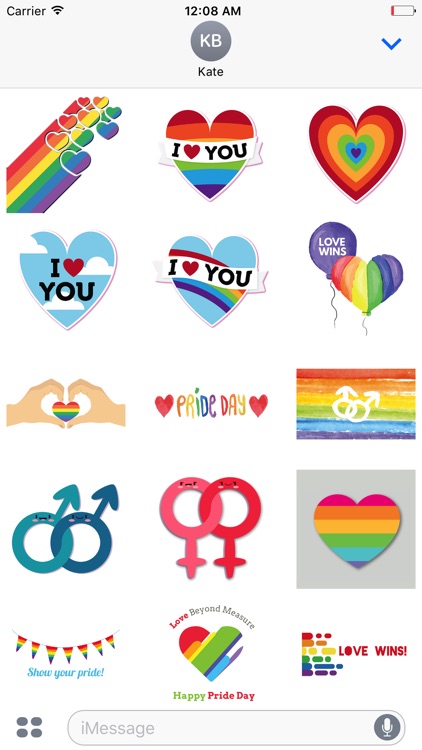 LGBT Pride Love Animated Sticker