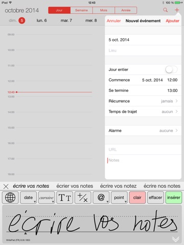 WritePad Français screenshot 2