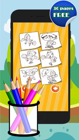 Sport Action Coloring Pencil Game For Kindergarten(圖3)-速報App