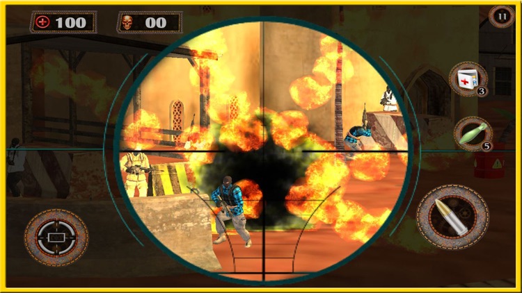 Desert Sniper Strike 3d : Ruthless war missions screenshot-3