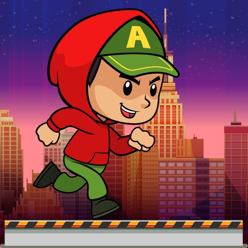 Red Hoodie Boy Run : running and jumping games fun Icon