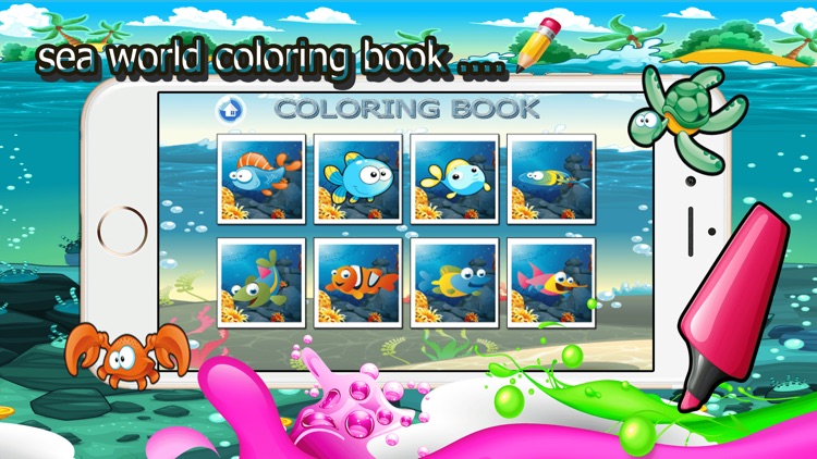 sea world coloring book