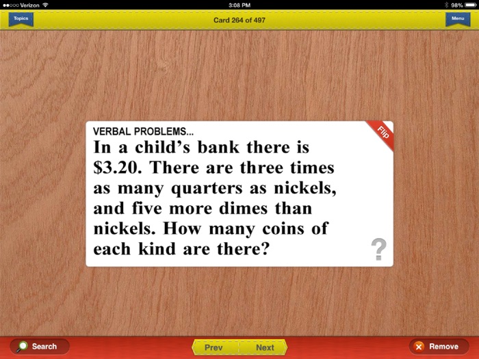 SAT Prep Math Flashcards Exambusters