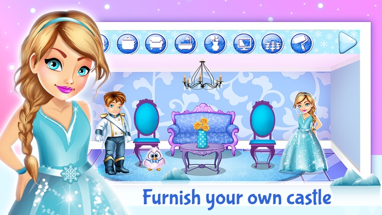 Ice Princess Doll House Design: Game.s For Girls screenshot-4