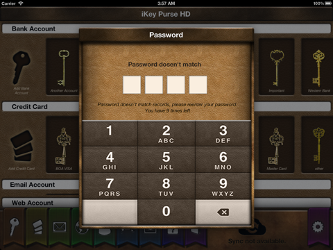 iKeyPurse HD screenshot 2