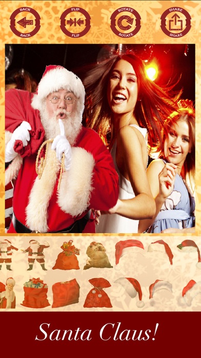 How to cancel & delete Santa Claus stickers - your photo on Christmas from iphone & ipad 1