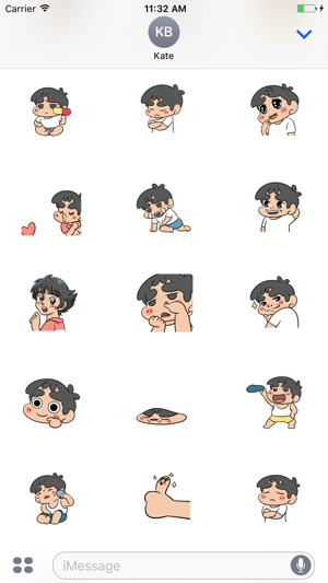 Animated Rascal Boy Stickers For iMessag