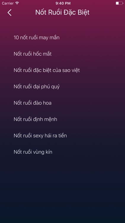 Bói nốt ruồi - Tử Vi - boi not ruoi - tu vi 2017