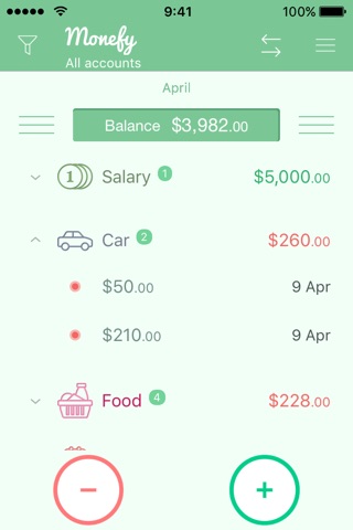 Monefy: Money Tracker screenshot 2