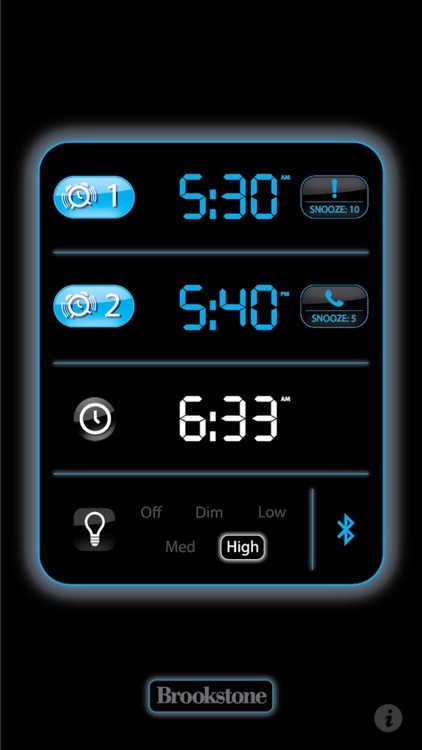 TimeSmart App Controlled Alarm Clock by Brookstone Innovation