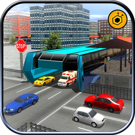 China bus driving - elevated bus mania 2017 Icon