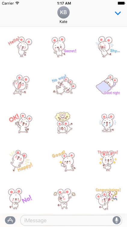 So Cute Tiny Mouse Stickers