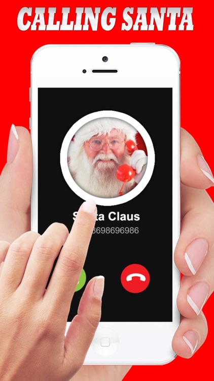 Calling Santa Claus For Christmas Gift