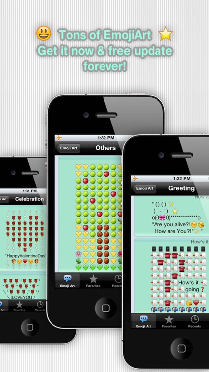 emoji 2 emoticon art - premade MMS/SMS messages