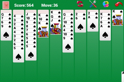 Classic Spider Solitaire Pro screenshot 3