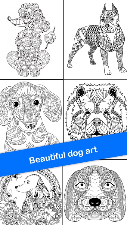 ColorMyDog - Adult Coloring Book