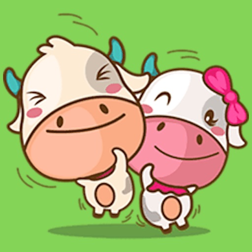 Happy Couple Cow