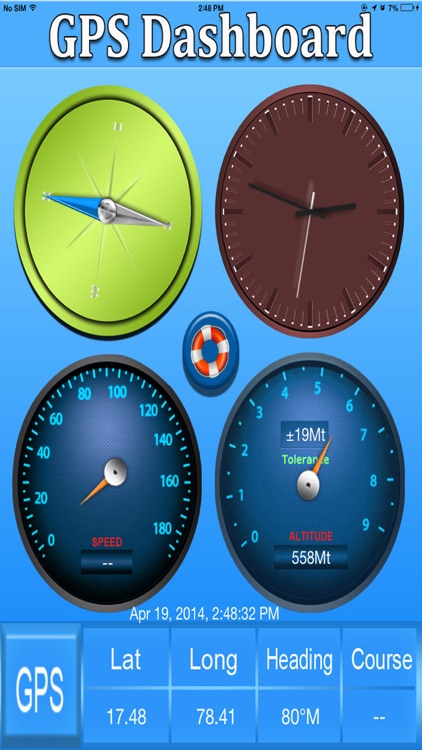 GPS with Compass, Speedometer, Alitmeter & Time