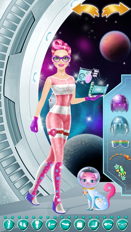 Space Girl Salon - Makeup and Dress Up Kids Games screenshot-3