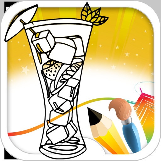 Drink Coloring Book iOS App