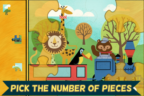 Train Games for Kids: Zoo Railroad Car Puzzles All screenshot 2