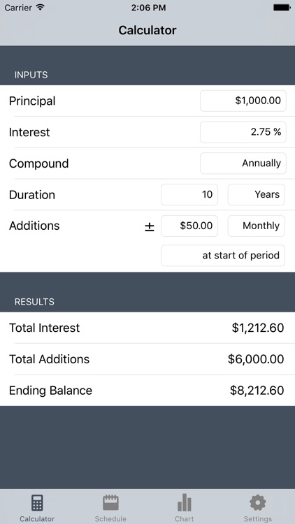 Cic Lite - Compound Interest Calculator