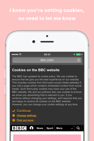 CookieNough — Block cookie notices screenshot 2