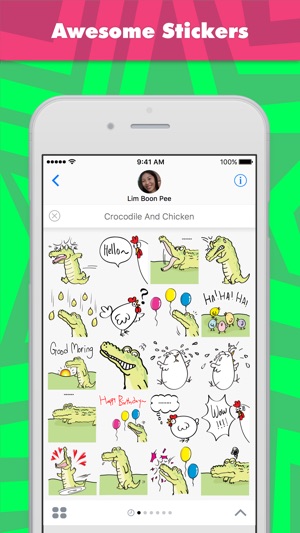 Crocodile And Chicken stickers by wenpei(圖1)-速報App