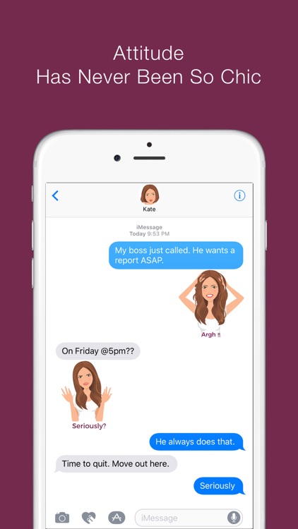 Telle-Kate: Chic stickers for women & girl talk screenshot-3