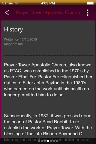 Prayer Tower Apostolic Church, Inc. screenshot 4