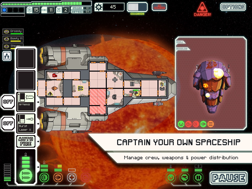Screenshot do app FTL: Faster Than Light