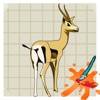 Coloring Book Drawing Deer  for kids games