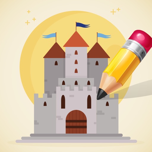 Castle & Princess Coloring Book: Learn to color iOS App