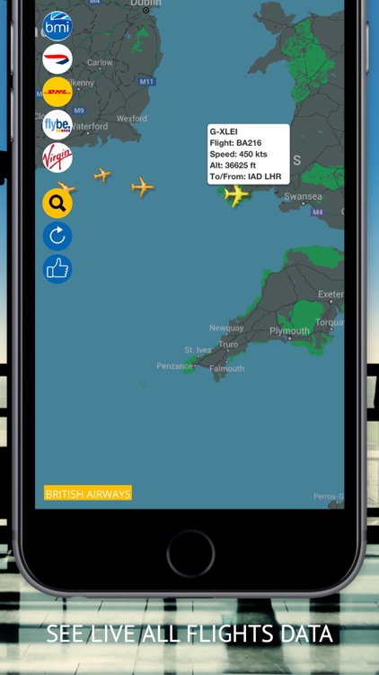 Air UK Free : Live flight tracker