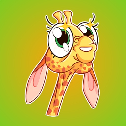 Funny Little Giraffe Stickers