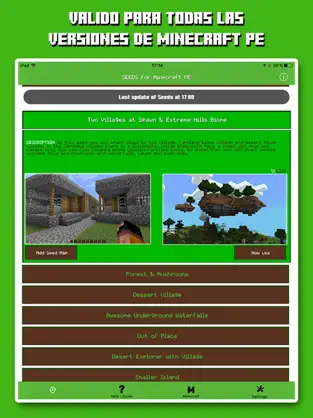 Screenshot 2 Seeds for Minecraft PE Edition Seeds Gratis Pocket iphone