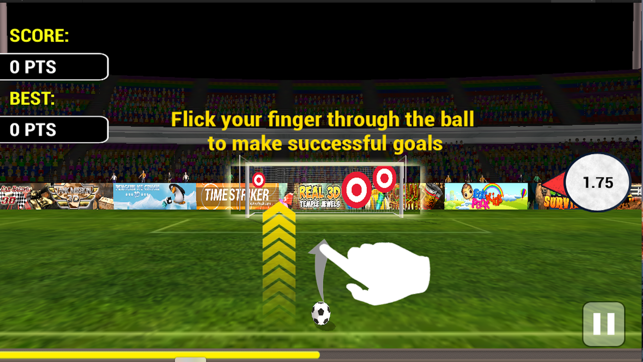 Football Super Free kick : A Flick Soccer game(圖2)-速報App