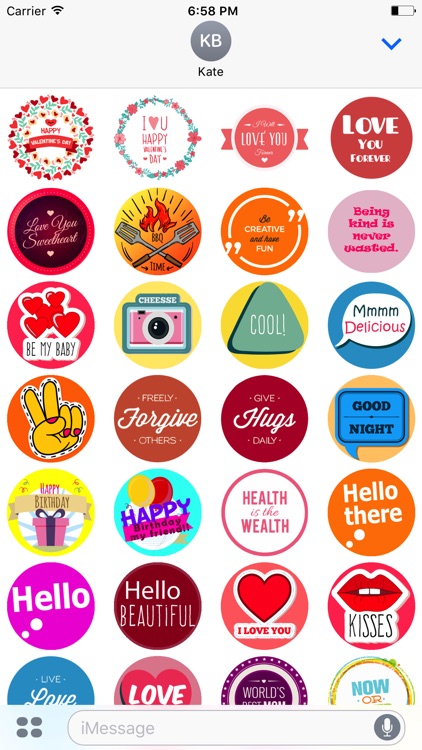 Round Hundred Stickers