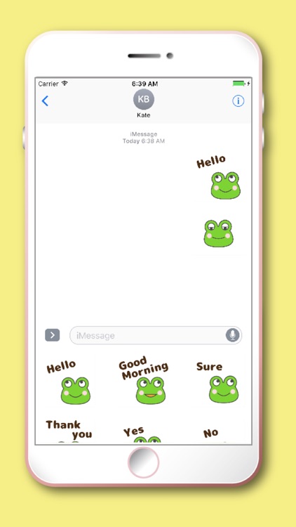 Frog Moji Kawaii emoji