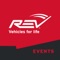 REV EVENTS gives employees and associates the ability to easily manage trade show information on their smartphone