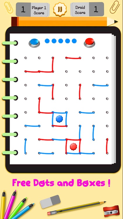 Dot and Boxes - Sqares Classic Board Game