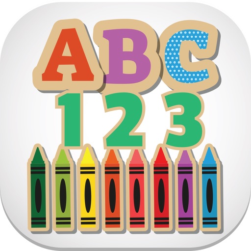 English ABC 123 Alphabet Number Tracing for Kids Icon