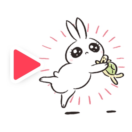 Funny Little Rabbit Animated Stickers icon